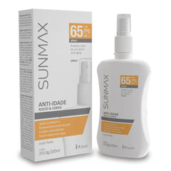 Protetor Solar Sunmax Anti-Idade Spray  FPS 65 - 200 mL