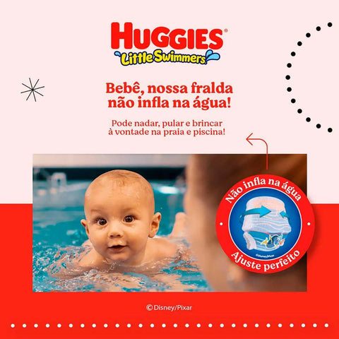 Fralda Huggies Little Swimmers  Tamanho M - 10 Unidades