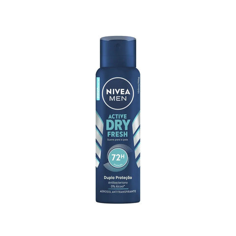 Desodorante Antitranspirante Masculino Nivea Men Active Dry Fresh Aerossol, 1 Unidade Com 150Ml