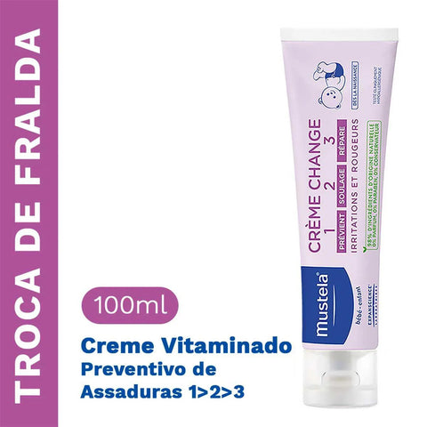 Creme para Assaduras Mustela 123  110 g - Pomada