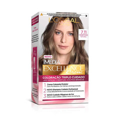 Tinta de Cabelo Permanente L'Oréal Paris Imédia Excellence Creme - Louro Cendre Natural