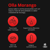 Preservativo Olla Morango  6 Unidades