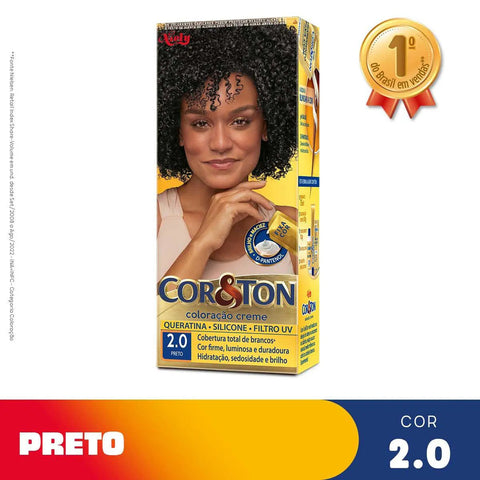 Tintura Cor & Ton Nº 2.0 Preto