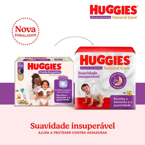 Fralda Huggies Natural Care Roupinha  Tamanho G - 24 Unidades