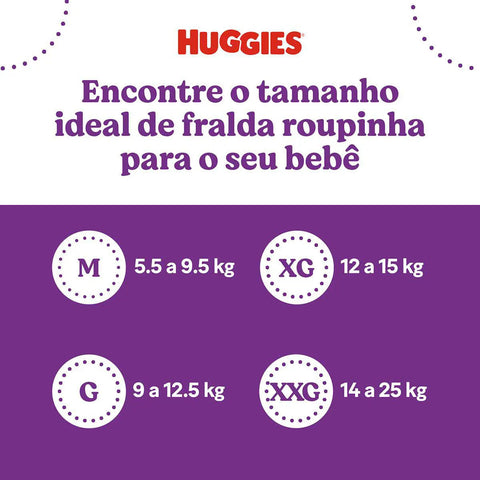 Fralda Huggies Natural Care Roupinha  Tamanho G - 24 Unidades