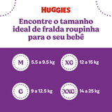 Fralda Huggies Natural Care Roupinha  Tamanho XG - 22 Unidades