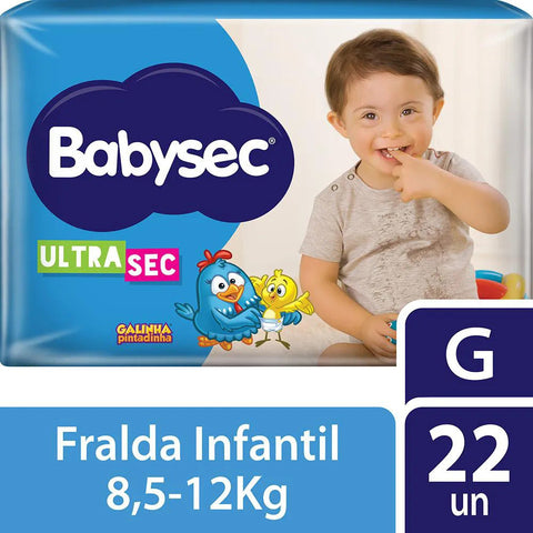 Fralda Babysec Ultrasec  Tamanho G - 22 Unidades