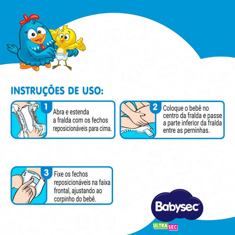 Fralda Babysec Ultrasec  Tamanho XG - 20 Unidades