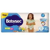 Fralda Babysec Ultrasec  Tamanho XG - 32 Unidades