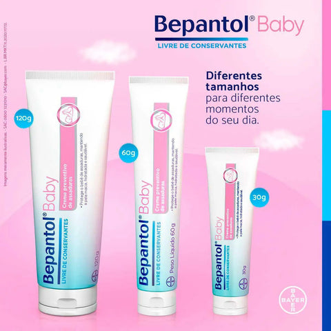 Creme para Assaduras Bepantol Baby  3 x 30 g - Creme