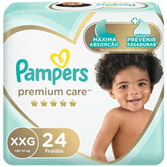 Fralda Pampers Premium Care  Tamanho XXG - 24 Unidades (A1)