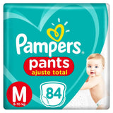 Fralda Pampers Pants Ajuste Total  Tamanho M - 84 Unidades