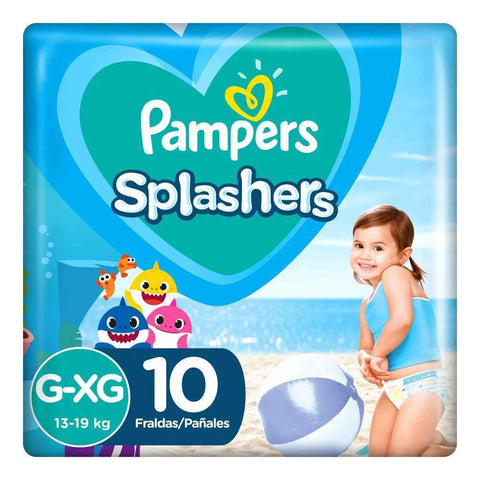 Fralda Pampers Splashers  Tamanho G/XG - 10 Unidades