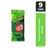 Preservativo Blowtex Menta  6 + 3 Unidades