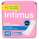 Protetor Diário Intimus Days Sem Perfume, Pacote Com 40 Unidades