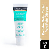 Protetor Solar Facial Neutrogena Sun Fresh Derm Care  Sem Cor - Mista a Oleosa - FPS 70 - 40 g