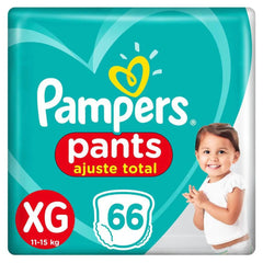 Fralda Pampers Pants Ajuste Total  Tamanho XG - 66 Unidades