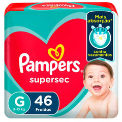 Fralda Pampers Supersec  Tamanho G - 46 Unidades