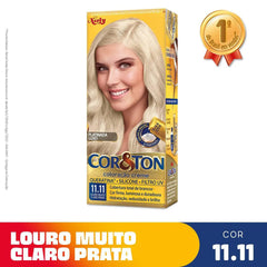 Tintura Cor & Ton Nº 11.11 Louro Muito Claro Prata