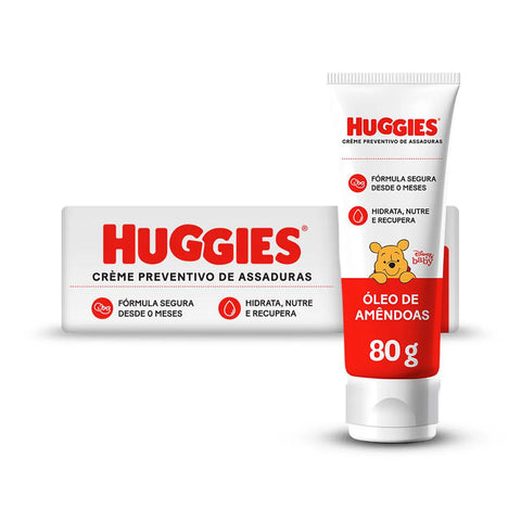 Creme para Assaduras Huggies Supreme Care Óleo de Amêndoas  80 g - Pomada