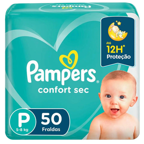 Fralda Pampers Confort Sec  Tamanho P - 50 Unidades