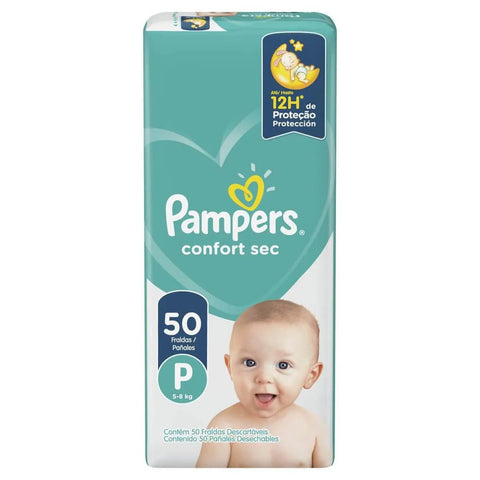 Fralda Pampers Confort Sec  Tamanho P - 50 Unidades