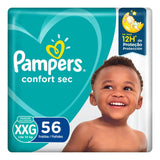 Fralda Pampers Confort Sec  Tamanho XXG - 56 Unidades