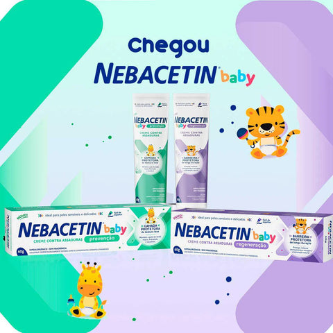 Creme para Assaduras Nebacetin Baby Prevenção 120 g - Pomada