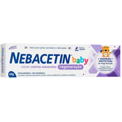 Creme para Assaduras Nebacetin Baby Regeneração  60 g - Pomada