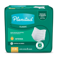 Roupa Íntima Plenitud Classic P/M com 8