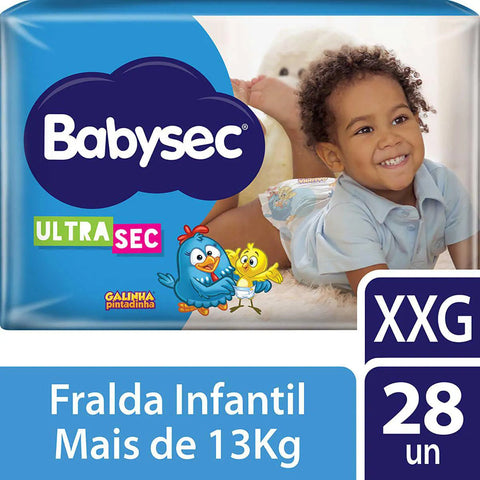 Fralda Babysec Ultrasec  Tamanho XXG - 28 Unidades