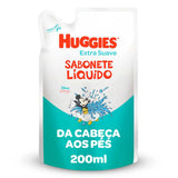 Sabonete Huggies Líquido Extra Suave Cabeca Aos Pes Refil 200 Ml
