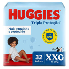 Fralda Huggies Tripla Proteção  Tamanho XXG - 32 Unidades