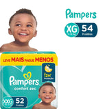 Fralda Pampers Confort Sec  Tamanho XXG - 52 Unidades