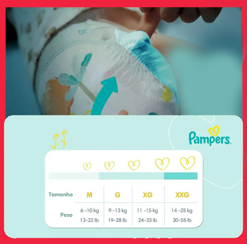 Fralda Pampers Confort Sec  Tamanho XXG - 52 Unidades