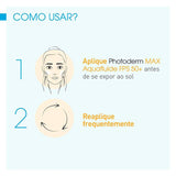 Protetor Solar Facial Bioderma Photoderm Aquafluide  FPS 50 - 40 mL