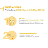 Protetor Solar Facial Bioderma Photoderm Cover Touch Mineral  Escuro - FPS 50+ Escuro - 40 g