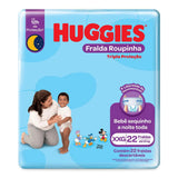 Fralda Huggies Natural Care Roupinha  Tamanho XXG - 22 Unidades