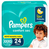 Fralda Pampers Confort Sec  Tamanho XXXG - 24 Unidades