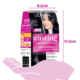 Tonalizante L'Oréal Casting Creme Gloss N° 210 Preto Azulado
