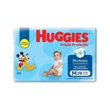 Fralda Huggies Tripla Proteção  Tamanho M - 28 Unidades