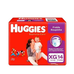 Fralda Huggies Roupinha Supreme Care  Tamanho XG - 14 Unidades