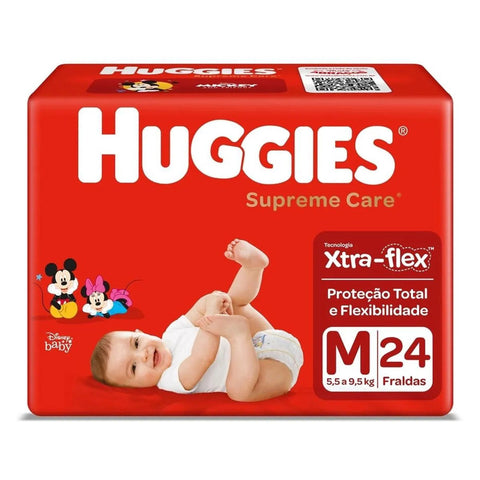 Fralda Huggies Supreme Care  Tamanho M - 9 x 24 Unidades