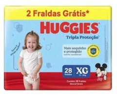 Fralda Huggies Tripla Proteção  Tamanho XG - 28 Unidades