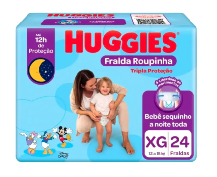 Fralda Huggies Pants Tripla Proteção  Tamanho XG - 24 Unidades