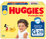 Fralda Huggies Proteção Dia  Tamanho G - 28 Unidades