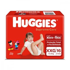 Fralda Huggies Supreme Care  Tamanho XXG - 16 Unidades