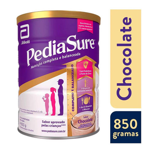 Pediasmart Formula Fórmula Infantil Pediasure 4 à 10 anos - Sabor Chocolate - 850g – Pill ...