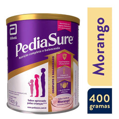 Fórmula Infantil Pediasure 4 à 10 anos - Sabor Morango - 400g