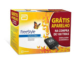 Monitor de Glicemia Freestyle Optium  Aparelho - 1 Aparelho + 100 Tiras